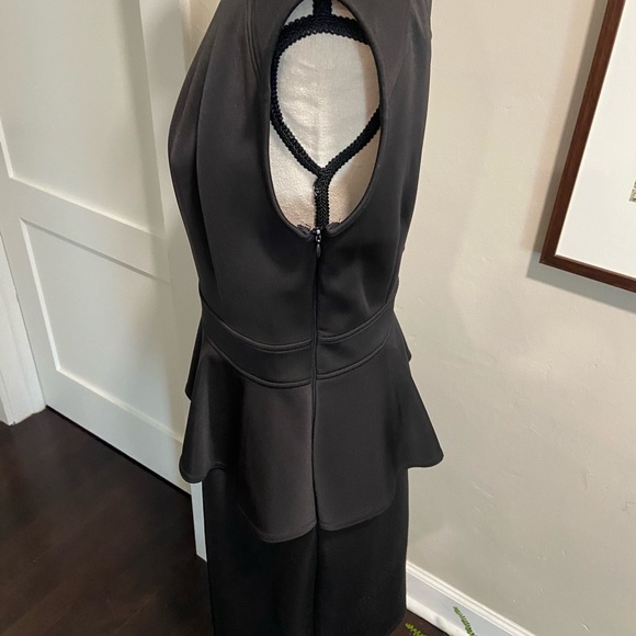 Little Black Peplum Dress - Picture 3 of 6